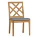 Summer Classics Haley Patio Dining Side Chair w/ Cushions Wood in Brown | 36.25 H x 20.75 W x 24.75 D in | Wayfair 29474+C2656343N