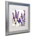 Trademark Fine Art 'Lavender I' by Color Bakery Framed Graphic Art Canvas, Wood in Indigo | 16 H x 16 W x 0.5 D in | Wayfair ALI5029-S1111MF