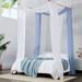 Gracie Oaks Kunta Chiffon Ties Bed Canopy | 216 H x 35 W x 0.01 D in | Wayfair F851160F33EC4733A7CA80551639E2FA