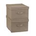 Household Essentials Medium Fabric Box Fabric in Brown | 8 H x 12 W x 15 D in | Wayfair 7813-1