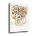 Rosalind Wheeler Buttermilk Farm Florals 9min053a Canvas, Linen in Brown/Green/Orange | 24 H x 18 W x 2 D in | Wayfair