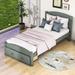 Red Barrel Studio® Storage Bed, Twin Size Wood Platform Bed w/ Drawer Wood in Gray | 36 H x 41 W x 80 D in | Wayfair