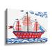 Longshore Tides Nautical Tiles Gallery Canvas in Blue/Red | 8 H x 10 W x 2 D in | Wayfair 3566274CB0724E819C9ECE5531C1535C