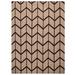 Brown/White 120 x 96 x 0.75 in Area Rug - Corrigan Studio® Beige Brown 100% Handmade Geometric Area Rug, Hand Knotted, Rectangle Shape | Wayfair