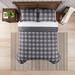 Serta Simply Clean Alex Buffalo Check Plaid Antimicrobial 7-Piece Complete Bedding Set w/ Sheets /Polyfill/Microfiber in Gray | Wayfair 13513000528