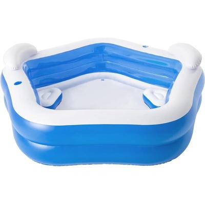 Planschbecken Bestway Family Pool Fun 213 x 206 x 69 cm Blau Image
