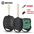 KEYYOU – clé télécommande à 3 boutons 433MHz 4D60 ID63 pour voiture FORD Focus Ka Mondeo