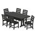 POLYWOOD Lakeside 7-Piece Nautical Trestle Dining Set