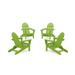 POLYWOOD 4-Piece Classic Folding Adirondack Conversation Set