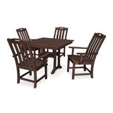 Trex Outdoor Furniture Yacht Club 5-Piece Farmhouse Trestle Arm Chair Dining Set