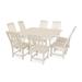 Trex Outdoor Furniture Yacht Club 9-Piece Farmhouse Trestle Side Chair Dining Set