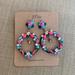 J. Crew Jewelry | J. Crew Crystal Hoop Earrings Blue And Pink Nwt | Color: Blue/Pink | Size: Os