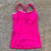 Lululemon Athletica Tops | Lululemon Hot Pink Racer Back Tank Top, Size 4 | Color: Pink | Size: 4