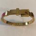 Michael Kors Jewelry | Michael Kors Designer Signature Buckle Bracelet | Color: Gold/Pink | Size: Os