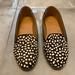 J. Crew Shoes | J. Crew Cora Calf Hair Animal Print Loafers Size 8.5 | Color: Black/White | Size: 8.5