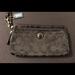 Coach Bags | Coach Signature Fabric Double Zip Wristlet | Color: Black | Size: 8”L X 4”H X 1”W