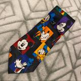 Disney Accessories | 3/$10 Vintage Mickey Mouse Tie Unlimited By Balance Inc Disney | Color: Black | Size: Os