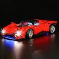 Led Light Set for Lego Ferrari Daytona SP3, Led Light Kit for Lego 42143 Lego Technic Ferrari Daytona SP3 - Not Include Lego Models, Just Light Set (Classic Version)