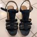 Coach Shoes | Awesome Coach Suede Wedge Sandals Never Worn | Color: Black | Size: 10