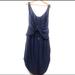 Anthropologie Dresses | Anthropologie Leifsdottir Blue Silk Midi Dress | Color: Blue | Size: 6