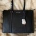 Michael Kors Bags | Michael Kors Sady Laptop Large Tote. Black. New With Tags! Discontinued! Htf | Color: Black/Gold | Size: Os