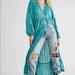 Free People Dresses | Free People Edie Plaid Button Front Maxi Dress Duster. Nwt | Color: Green | Size: M