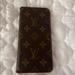 Louis Vuitton Accessories | Iphone Louis Vuitton Cell Phone Case With Pink Inside. | Color: Brown/Pink | Size: Os