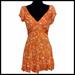 Free People Dresses | Free People Nwt It Takes Two Wrap Dress Size S #0017 | Color: Orange | Size: S