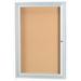 AARCO One Enclosed Bulletin Board w/ Frame, Glass in Blue | 2 D in | Wayfair DCC3630RB