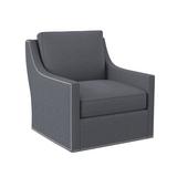 Swivel Chair - Ambella Home Collection Sonoma Swivel Chair Polyester in Gray | 38.5 H x 32 W x 39 D in | Wayfair 428-00_1048-53_NAIL-SM05