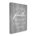 Stupell Industries Faith Bigger Than Fears Quote Rustic Style by Lil' Rue - Textual Art Canvas in White | 48 H x 36 W x 1.5 D in | Wayfair