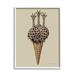 Stupell Industries Three Giraffes Ice Cream Scoop Waffle Cone by Coco de Paris - Painting Canvas in Brown/Green | 30 H x 24 W x 1.5 D in | Wayfair