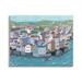 Stupell Industries Port Town Neighborhood Ocean View City Illustration by Carla Daly - Painting in Blue/Green/Red | 16 H x 20 W x 1.5 D in | Wayfair