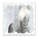 Stupell Industries Dreamy White Mane Horse Rustic Farmland by Kim Allen - Painting Wood in Brown | 12 H x 12 W x 1.5 D in | Wayfair al-077_wd_12x12