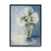 Stupell Industries White Hydrangeas Bouquet Glass Tabletop Vase Illustration by Doris Charest - Painting Wood in Brown | Wayfair al-227_fr_24x30