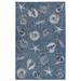 "Liora Manne Carmel Shells Indoor/Outdoor Rug Navy 1'11"" x 4'11"" - Trans Ocean CRER5841433"