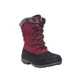 Women's Lumi Tall Lace Waterproof Boot by Propet in Berry (Size 11 X(2E))