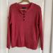 American Eagle Outfitters Tops | American Eagle Jegging Fit Oversized Pullover Knit Sweater Xs/S | Color: Pink/Red | Size: Xs