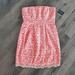 Jessica Simpson Dresses | Nwt Jessica Simpson Strapless Eyelet Lace Coral & Light Pink Cocktail Dress | Color: Orange/Pink | Size: 6