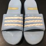 Adidas Shoes | Adidas Adilette Slides Sandals Slippers Logo Adjustable 2006 | Color: Blue/White | Size: 10