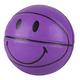 MINDCOLLISION Size 7 Purple Basketball, Moisture Absorbent Wear Resistant, PU Leather, Suede for Indoor And Outdoor Play And Training,smiley pu