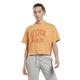 Reebok Damen Graphic T-Shirt, Orange, M, Orange, M