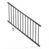 Fortress Building Products Inspire Railing 32.5-in H Aluminum Stair Panel w/ Brackets Metal | 32.5 H x 72 W x 2 D in | Wayfair 58232698