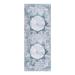 Blue/Gray 61 x 24 x 0.5 in Area Rug - Bungalow Rose Washable Yara Rug Polyester | 61 H x 24 W x 0.5 D in | Wayfair D486594115BC47D7B1771EC67600EEDD