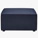 Wade Logan® Saybrook Outdoor Patio Upholstered Sectional Sofa Ottoman Wood in Blue/Black | 15.5 H x 29.5 W x 29.5 D in | Wayfair