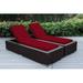 Latitude Run® Billyjo Outdoor Wicker Chaise Lounge - No Assembly Wicker/Rattan in Brown | 33 H x 29 W x 83 D in | Wayfair