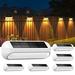 Solar Deck Lights Outdoor, Wdtpro 4 Pack Fence Solar Outdoor Lights Waterproof Solar Step Lights | Wayfair HG00193_02