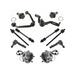 1998-2001 Mercury Mountaineer Front Wheel Hub Control Arm Ball Joint Tie Rod End Kit - TRQ PSA71586