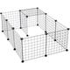 Pawhut - Cage parc enclos pour animaux domestiques l 106 x l 73 x h 36 cm bords arrondis fil