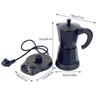 Cafetière électrique 300 ml/6 tasses, cafetière expresso, cafetière moka en acier inoxydable pour